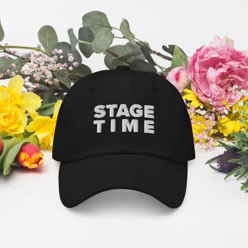 Stage Time Dad Hat — Black